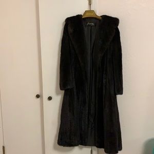 This is a sable mink coat. It’s a winter coat and it’s a medium or large